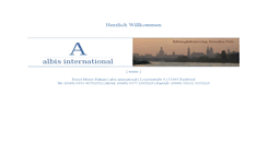 Desktop Screenshot of albis-international.de